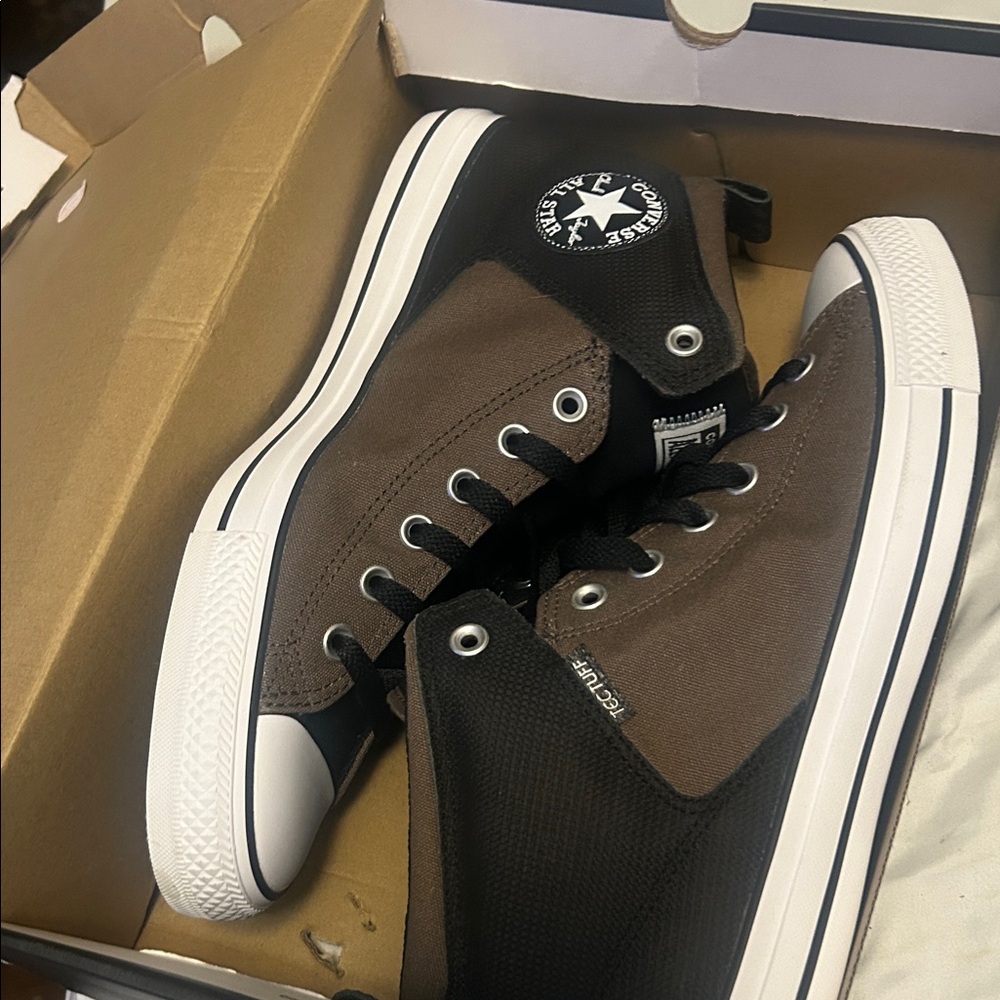 Converse Men's High-Top Sneakers - Black and Brown